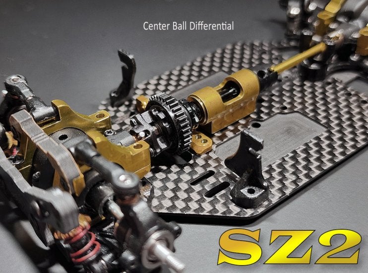 ATOMIC AMZ Shaft Drive Chassis フルアルミ仕様 Atomic 1/27 SZ2 Shaft Drive AWD Chassis Kit